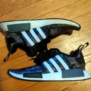 Adidas NMD R1 Bape Black Camo Bathing Ape BA7325 men's 7